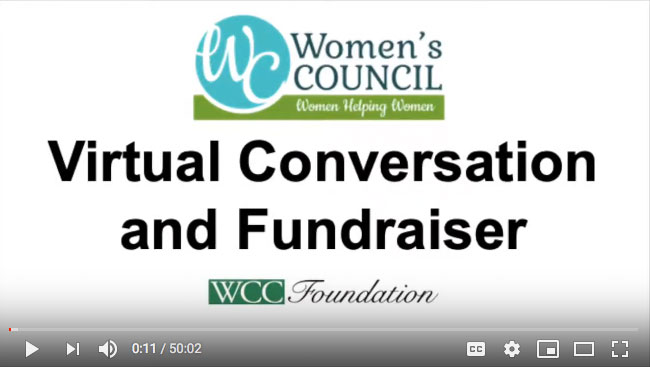 Virtual Conversation and Fundraiser video screenshot