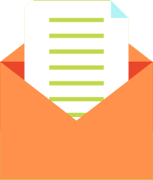 mail inside envelope icon
